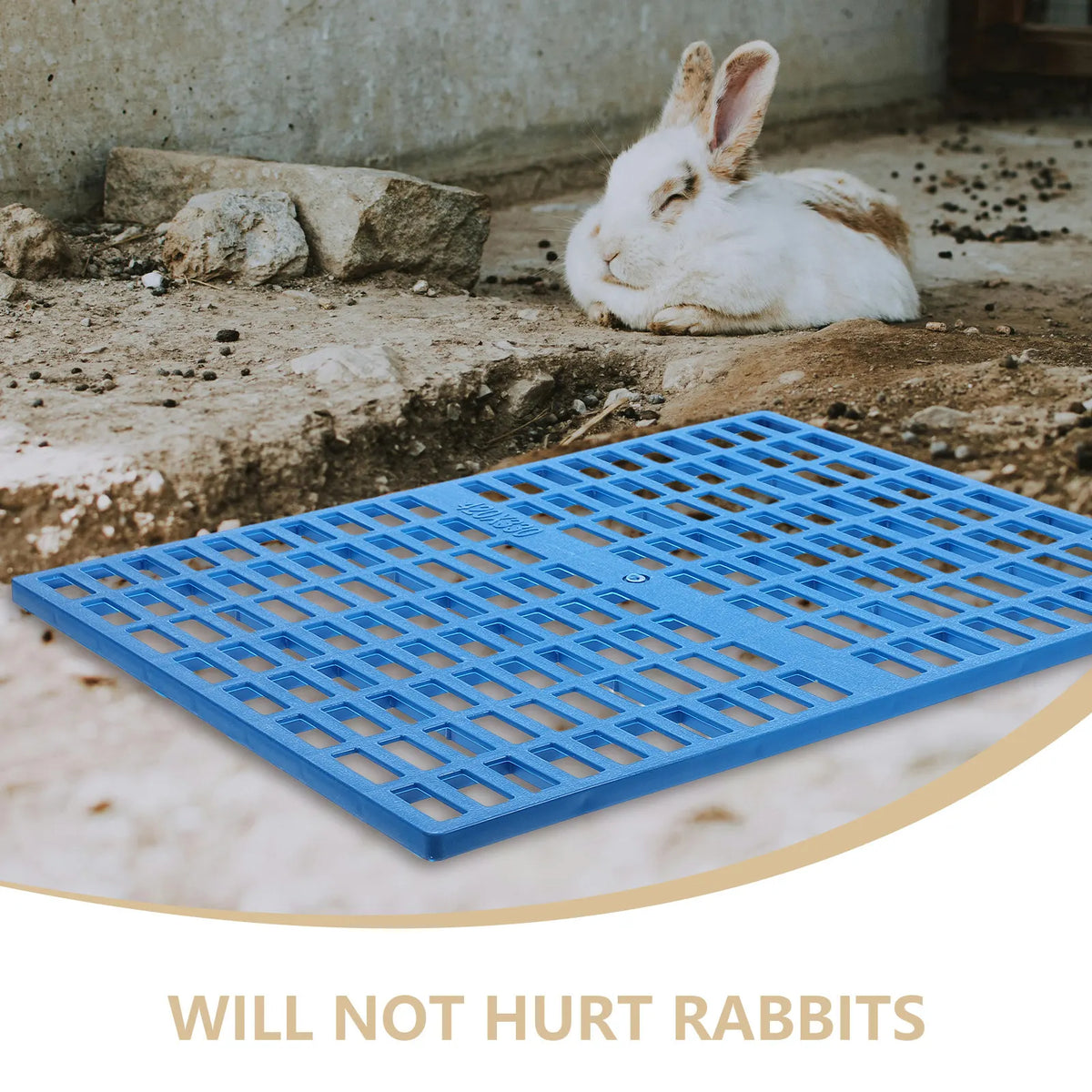 4Pcs Bunny Cage Mat Plastic Pet Foot Pads Rabbit Floor Mat Guinea Pig Cage Accessories Small Animal Foot Cushions
