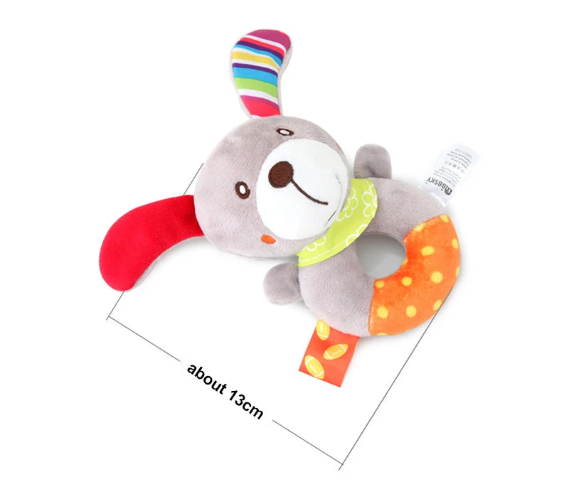 Rattles Animal Giraffe Baby Soft Stuffed Doll Teether Doll Cute Kids Infant Baby Teething Toys For Newborn Sensory Plush Toys