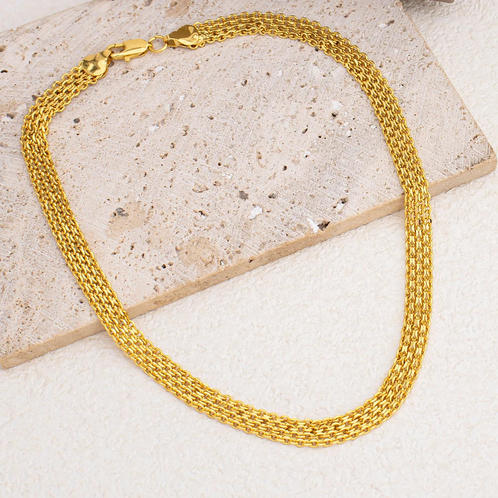Necklace Earrings Ring Jewelry Set for Women  Gold Plated Clip Earrings and Finger Ring 2Pcs Set for Engagement Daily Wear Gifts