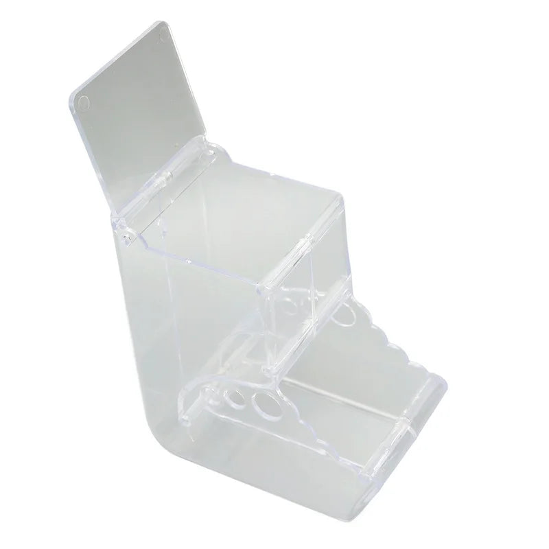 Hamster Food Feeder Automatic Transparent Large Capacity Acrylic Small Animal Food Dispenser for Guinea Pig Bird Rabbit