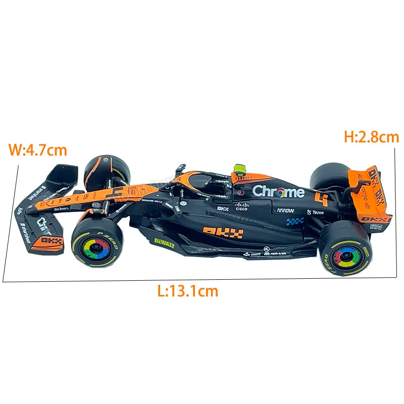Bburago 1:43 McLaren F1 MCL38 2024 Miami GP Formula 1 Alloy Diecast Model Car #4 Lando Norris #81 Oscar Piastr Toy Gift