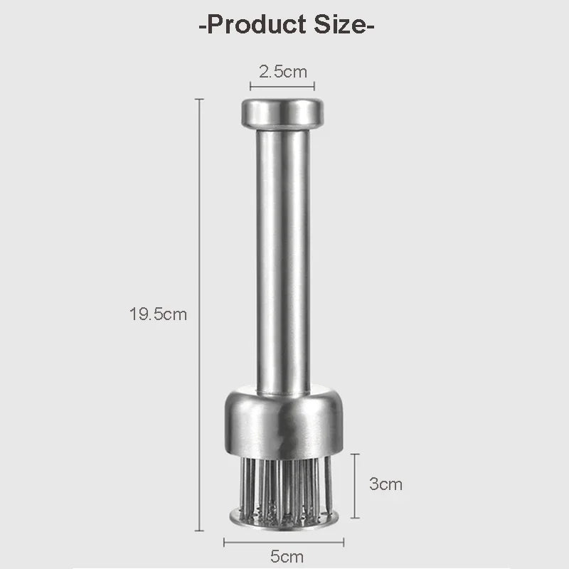 304 Stainless Steel Loose Meat Needle Meat Tenderizer Household Quick Insert Beef Artifact Loose Meat Hammer Steak Kitchen Tool