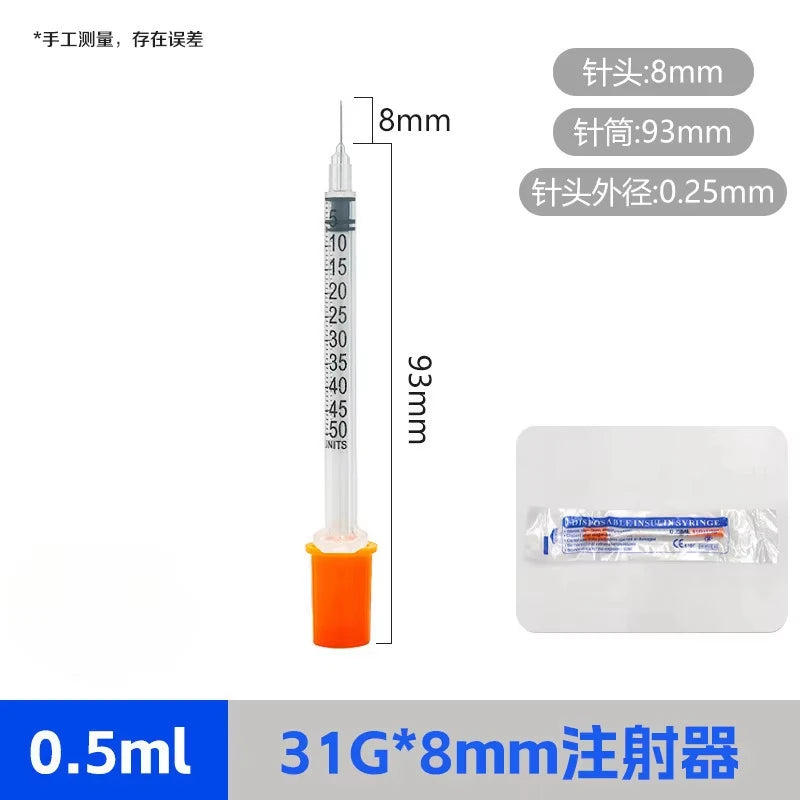 Individually Packaged Disposable Plastic Veterinary Syringes With Needles Manual Push Type For Laboratory Pets PigsFarm Animals