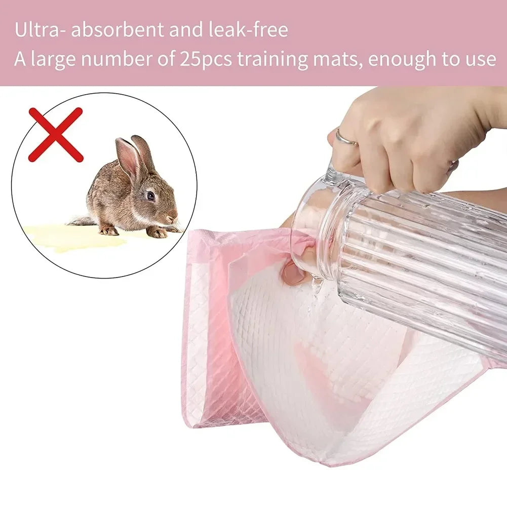 Large Bunny Toilet with Drawer - Rabbit Litter Box, Pet Bedpan for Adult Hamster/Guinea Pig/Ferret/Bunny Grate Potty Pet Toilet