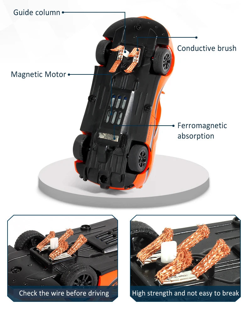 Electric Slot Track Set,1:43 Scale Dual Control Racing Car Toy, Large Double Player Racing Track Vehicle Gift for Boys Ages 8-10