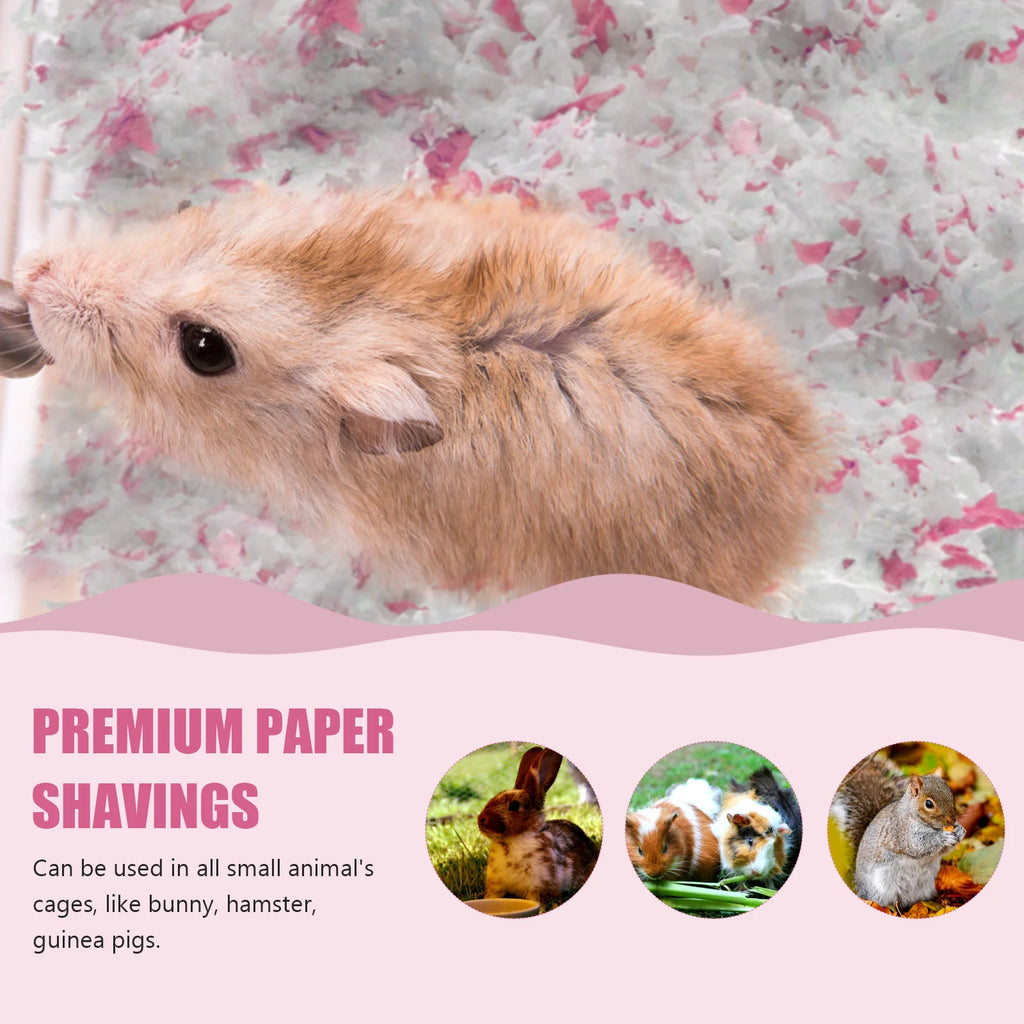 2 Pack Paper Cotton Pad Pet Bedding Material Cage Liner Shavings Rabbit Hamster Small Animal Supplies Mold Inhibiting