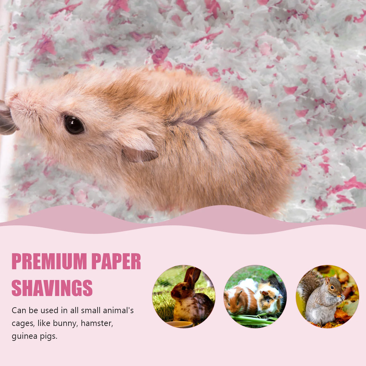 2 Pack Paper Cotton Pad Pet Bedding Material Cage Liner Shavings Rabbit Hamster Small Animal Supplies Mold Inhibiting