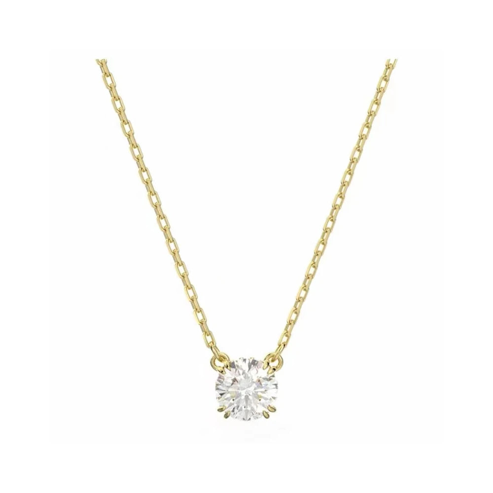 2026 New High-Quality Colorful Candy Butterfly Crystal Star Dancing Heart Double-Layer Simple Necklace - Valentine's Day Gift