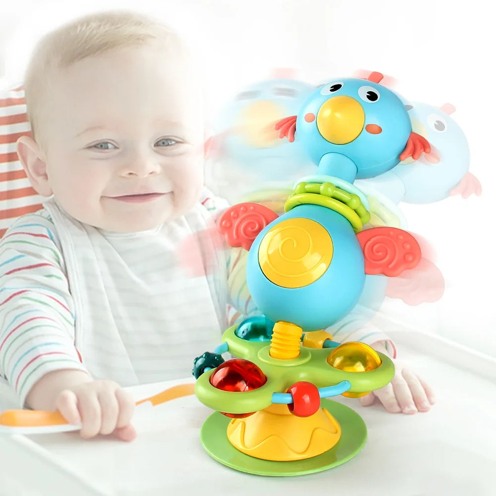 Baby cartoon soothing ringing toy fun sound effects nursery rhyme baby dining table suction cup puzzle early education toy