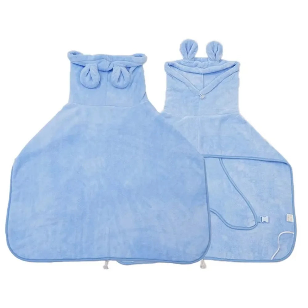 1Pc Dog Bathrobe Super Absorbent Pet Towel Bathrobe Bath Towels Quick-Drying Cat Dog Bath Towel Bath Supplies Dog Towel