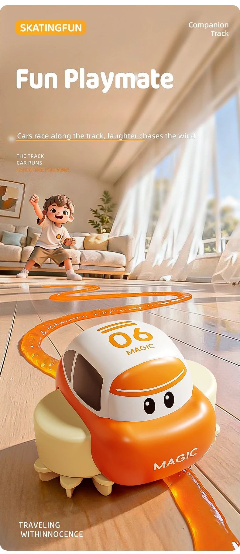 DIY Assemble Variable Track Toy Car, Educational Electric Mini Car with Crystal Mud Track, Magical Dream Changeable Track Toys