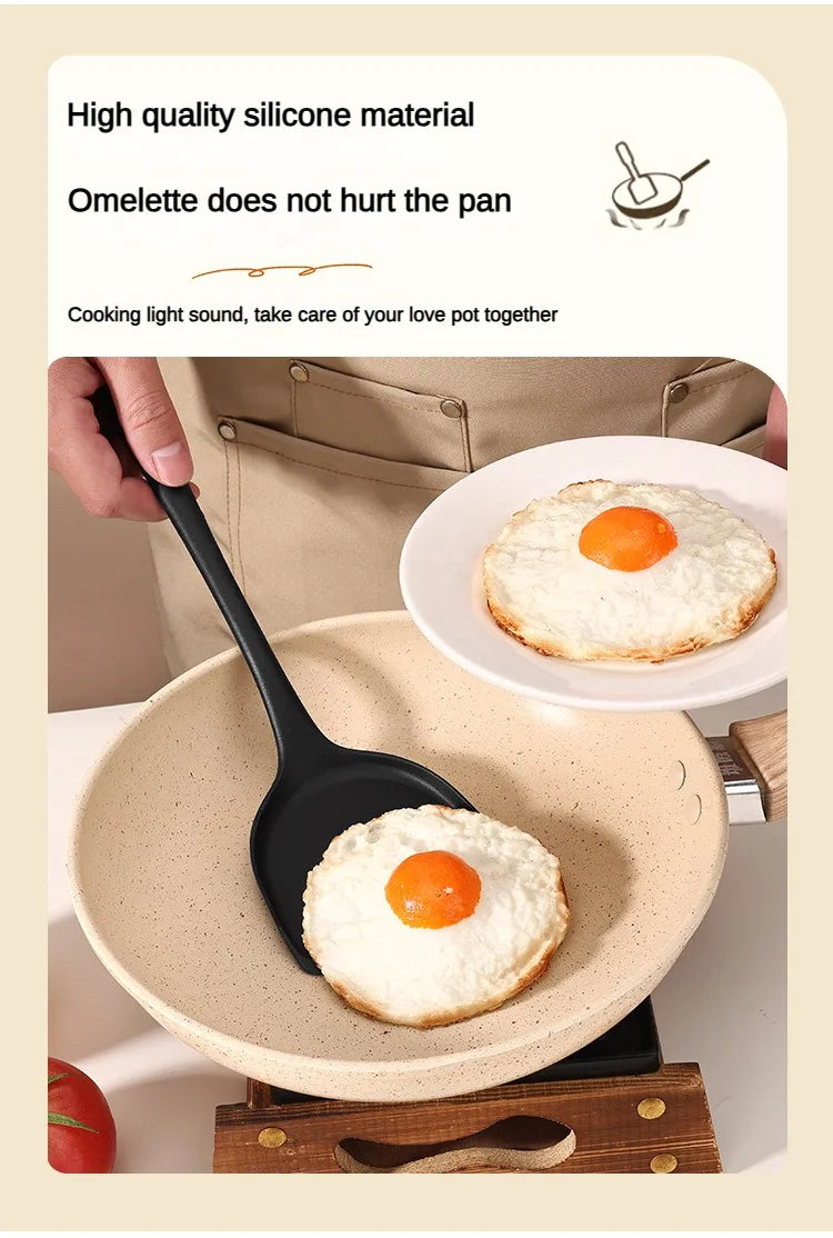 1/10PCS Food-Grade Silicone Kitchen Tools Set, Heat-Resistant Slotted Spoon for Non-Stick Cookware & Hot Pot, Multi-Use Strainer