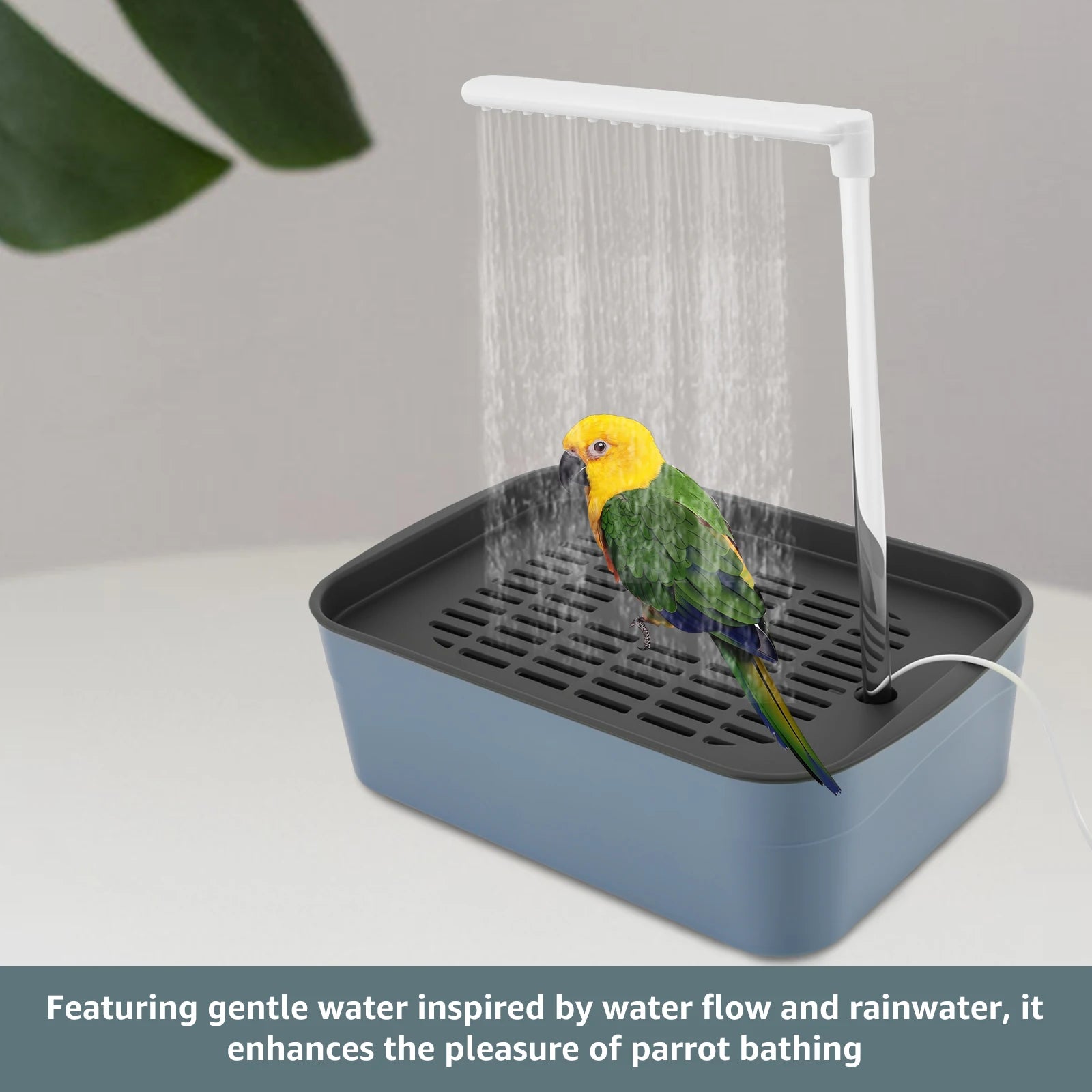 Automatic Pet Birds Parrots Bath Circulating Water Bathtub USB Electric Parakeet Bathtub Shower Fountain birds supplies