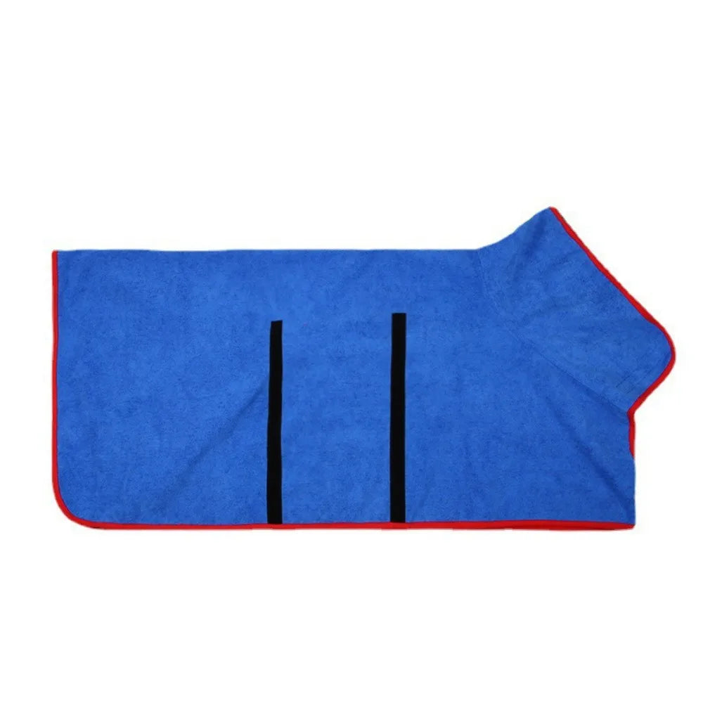 Large Pet Dog Bathrobe Absorbent Pet Quick Drying Bath Towel Dog Bath Towel Clean Absorbent Bathrobe Full Body Wrap for Big Dog