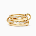 925 Sterling Silver Luxury Gorgeous Versatile Three Interlock Zircon Ring For Women Daily Life Fashion High Quality Fine Jewelry