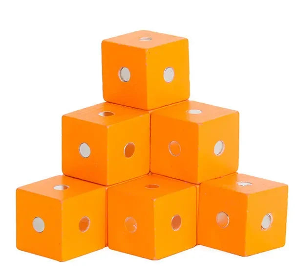 2*2*2cm Square Cube Rainbow Blocks Building Assembling Blocks Wooden Toys for Gift