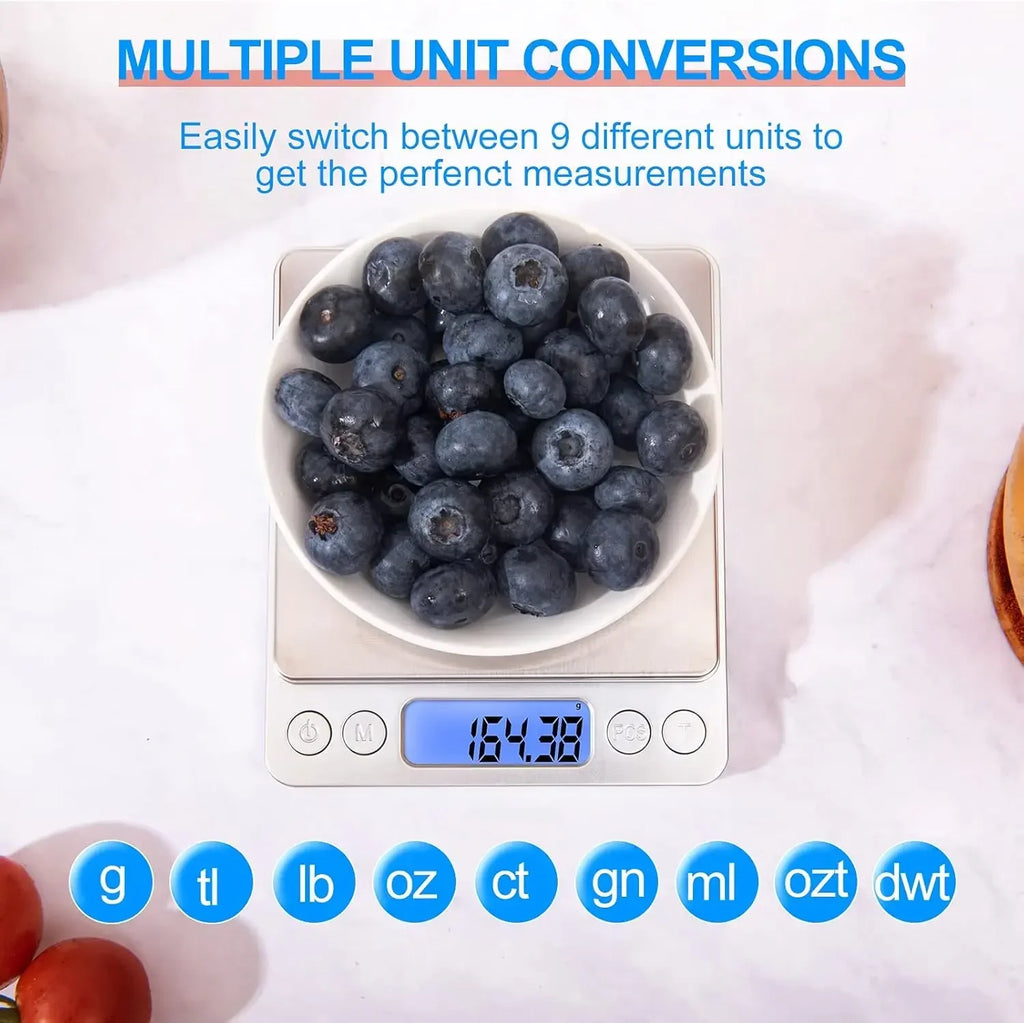 USB LCD Digital Jewelry 0.01g Mini Scale Smart Precision Electronic Pocket Portable Kitchen Food Scale Gram Weight Balance Scale