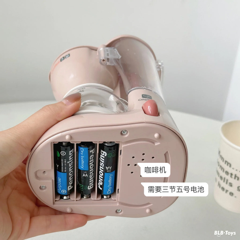 Kids Simulation Kitchen Appliances Sets Toy Mini Blender Coffee Maker Washing Machine Pretend Play Creative Electric Game Gift