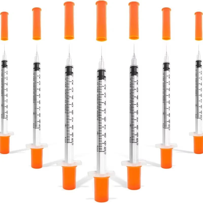 Individually Wrapped Manual Push Veterinary Plastic Syringes With Needles Disposable Style For Lab Pets Pigs And  Farm Livestock