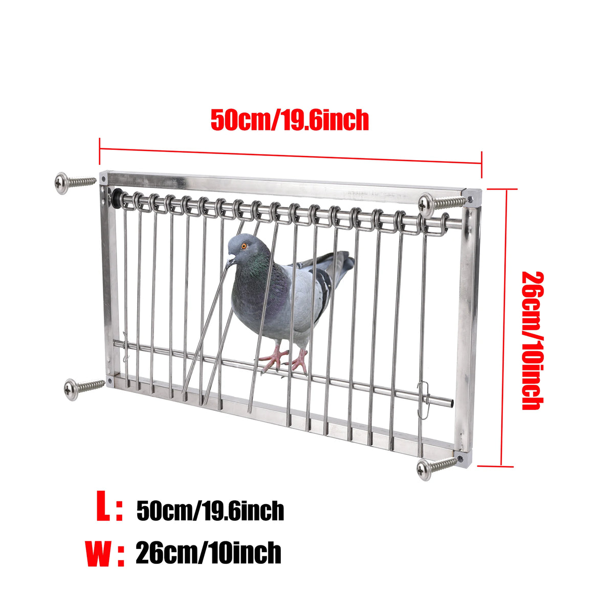 1 Pc Stainless Steel Dovecot Trap Door Pigeon Door Wire Frame Entrance Loft Supplies Racing Bird Catching Cage Nest Door Curtain