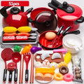 Children Kitchen Toys Simulation Kitchen Toys Set Cookware Fruits Cutting Kitchen Accessories Cooking Toys for Kids Girls Gifts