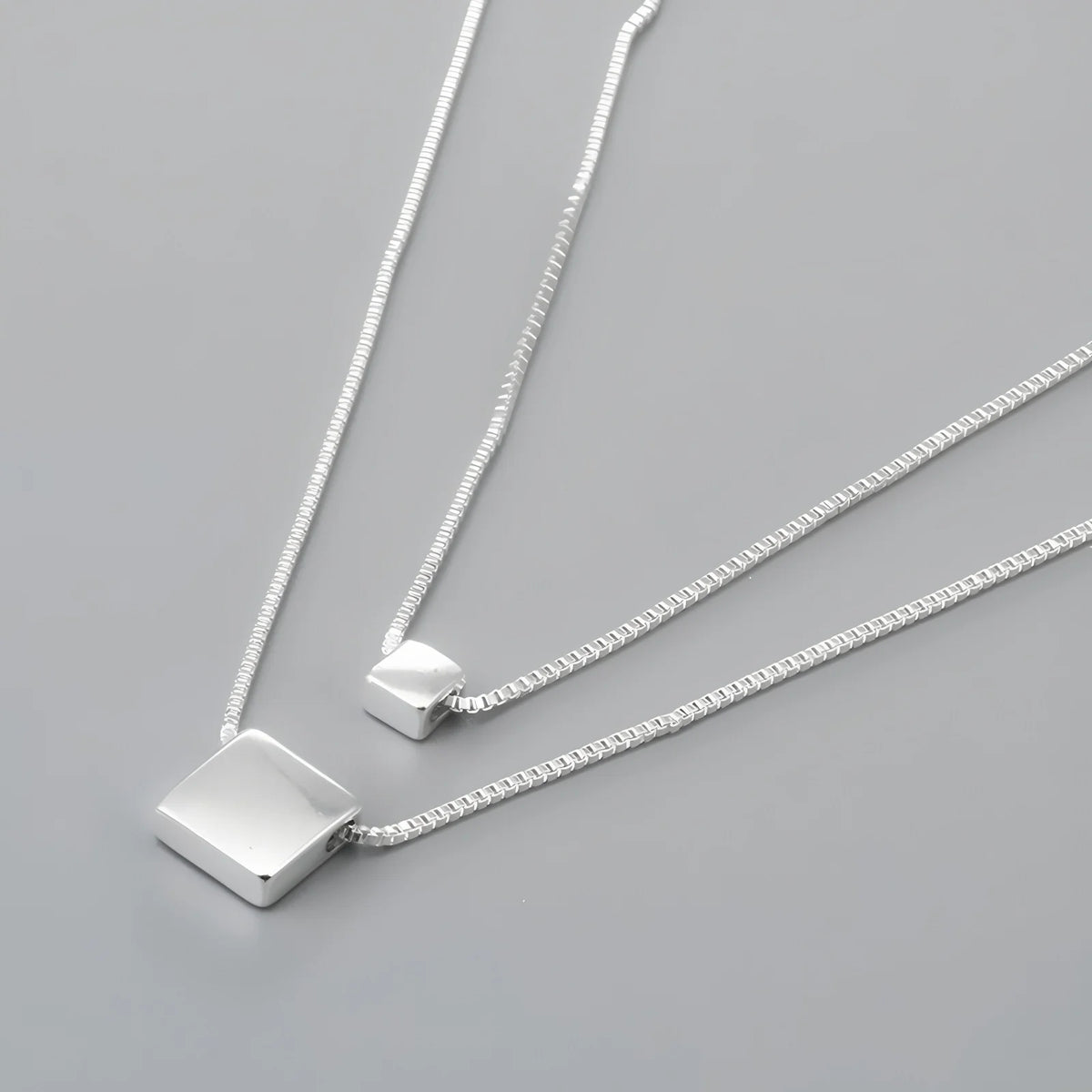 PANJBJ 925 Sterling Silver Onyx Necklace for Women Girl Concise Individuality Fashion Jewelry Birthday Gift Dropshipping