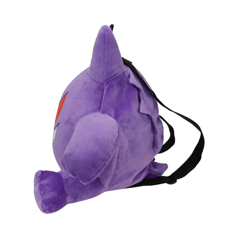 Cute Pokemon Backpack Kawaii Japanese Style Plush Bag Gengar Eevee Snorlax Backpack Schoolbag Cosplay Props Fashion Gifts