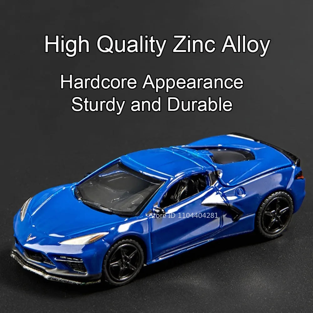 1:64 Scale JDM Corvette GT500 Firebird Daytona Stardust Alloy Diecast Models Toys Series Miniature Cars for Children's Toy Gifts