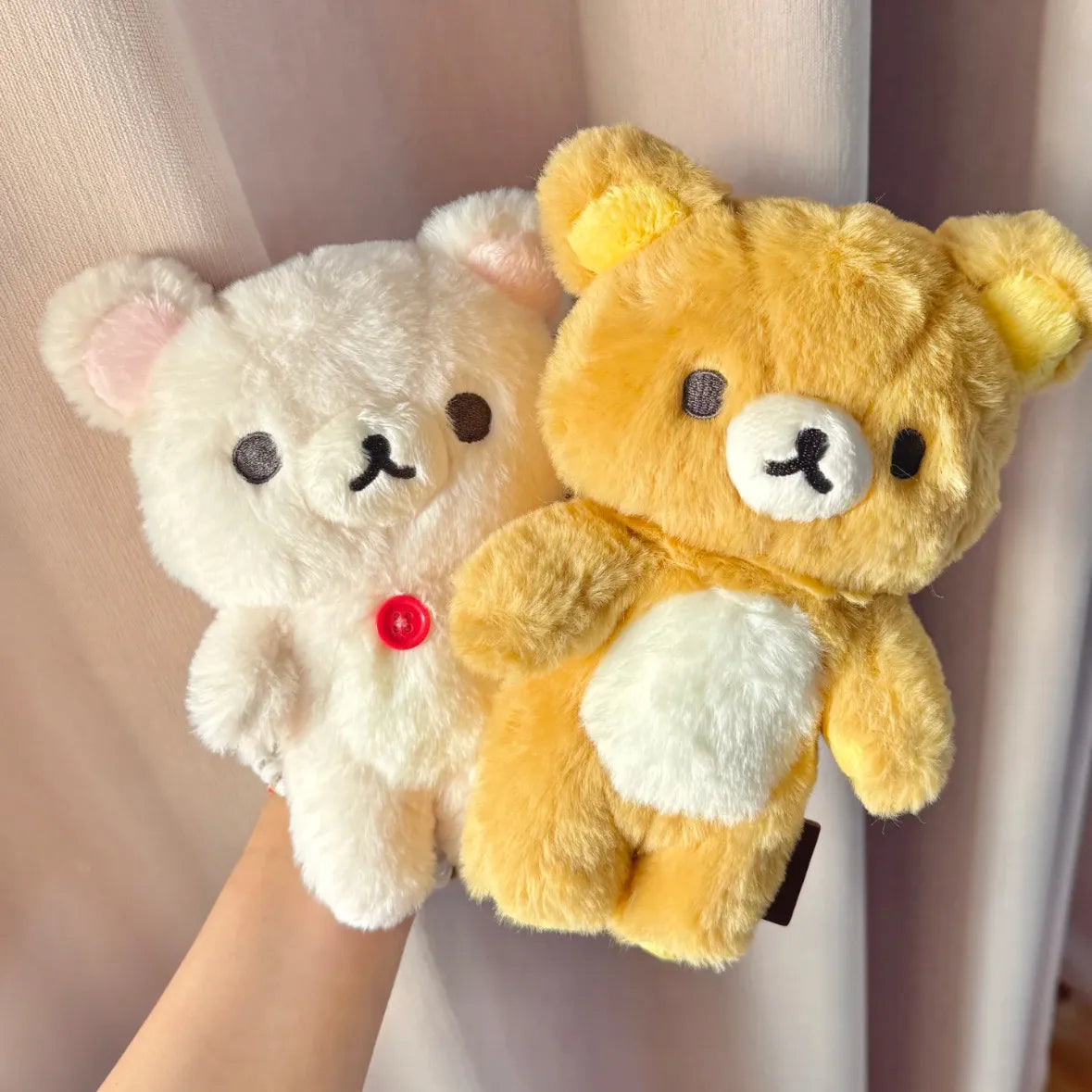 20cm Cute Rilakkuma Korilakkuma Plush Toy Japanese Style Brown White Bear Stuffed Animals Adorable Birthday Gift for Girl