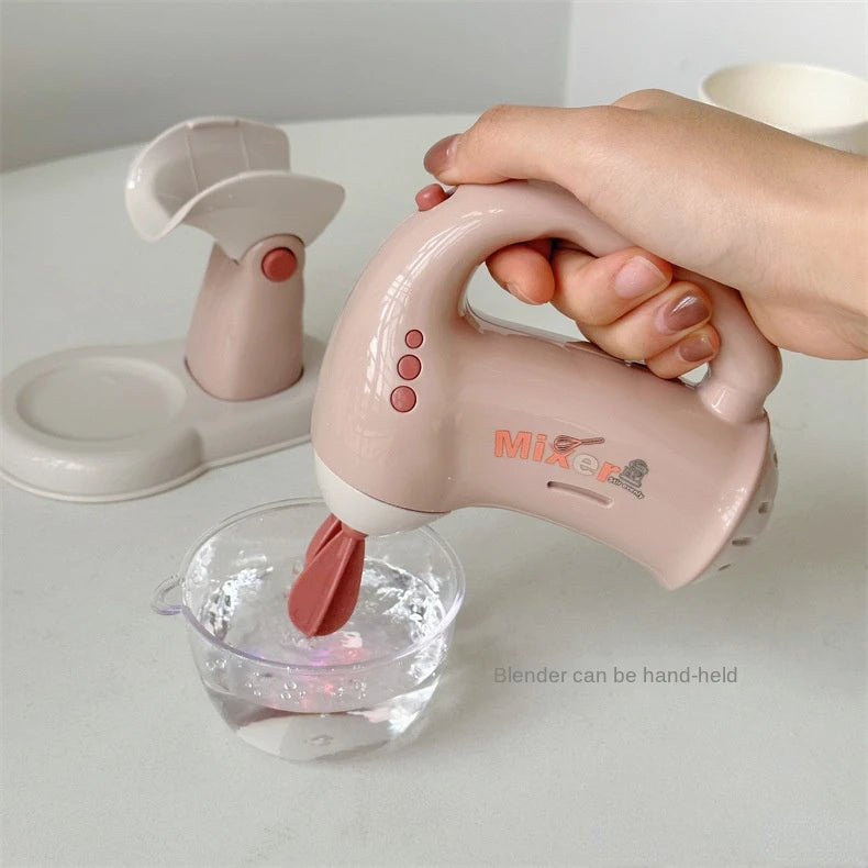 Mini Household Appliances Kitchen Toys Pretend Play Set with Coffee Maker Water Dispenser and Toaster for Kids Boys Girls Gifts