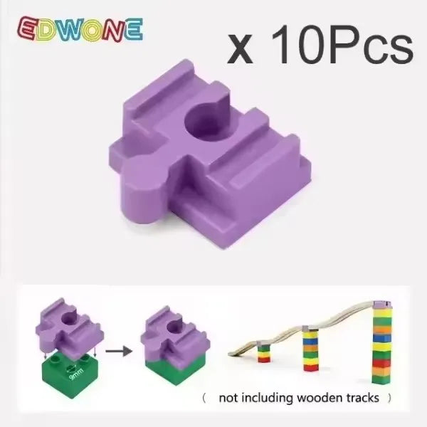 All Kinds Connectors Wooden Train Track Accessories Universal Plastic Building Blocks Adapters Fit for Brand Wooden Track Toys