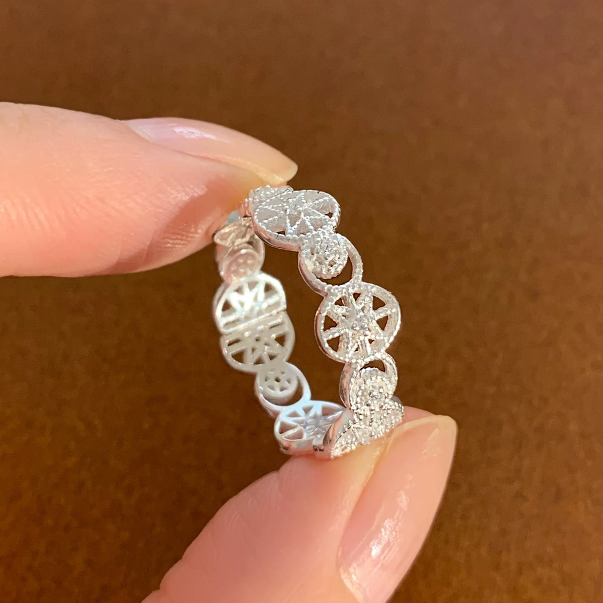 Sam Panda 925 Sterling Silver Mask Ring For Women Gift Frosting Vintage Irregular Personality Punk Jewelry Dropshipping