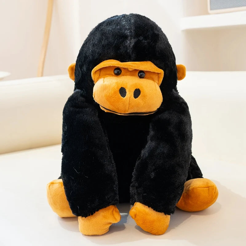 32CM Creative Gorilla Plush Backpack Cute Monkey Stuffed Doll Funny Student School Backpack Gifts
