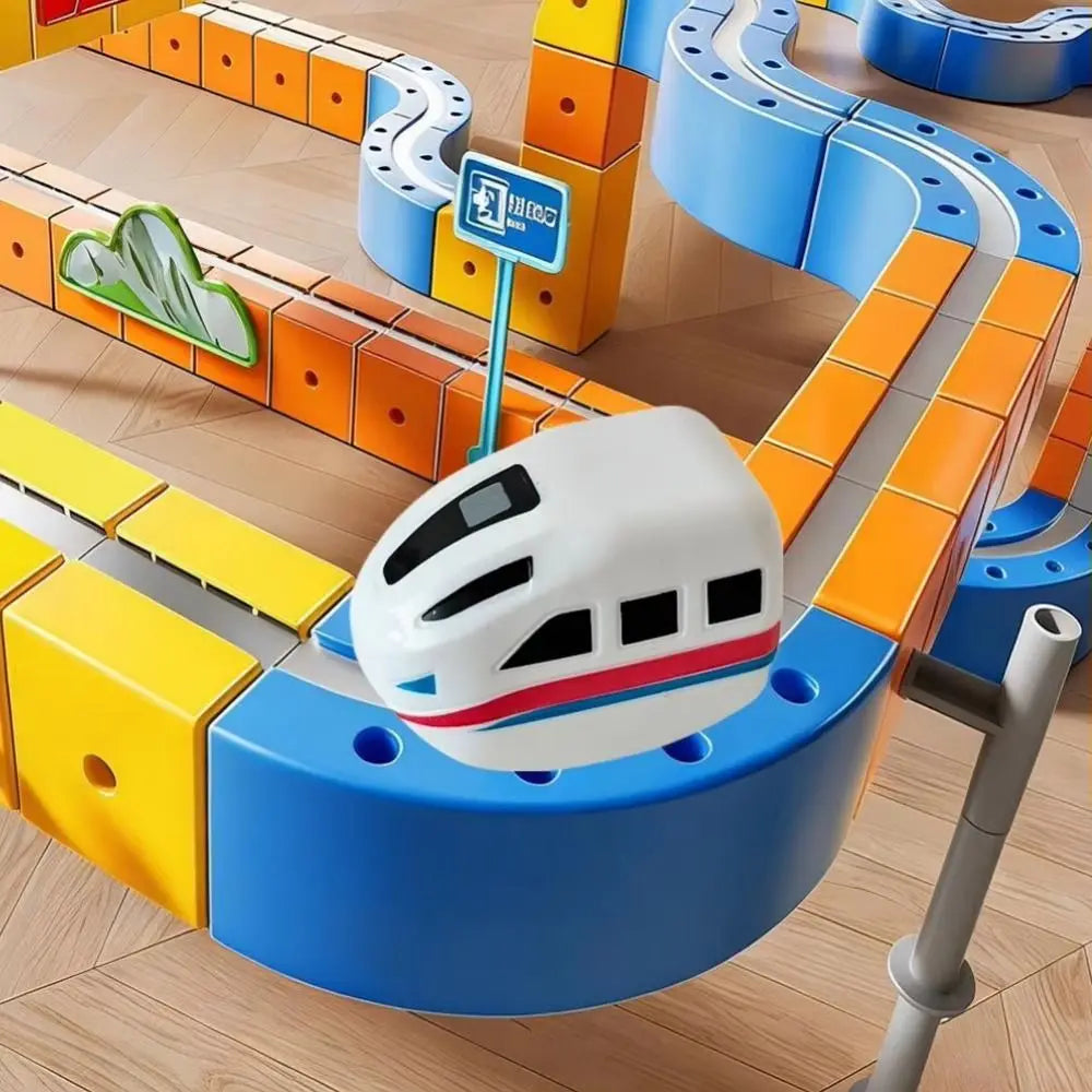 Plastic Magnetic Tracks Train Anti-gravity Intelligent Toy Railway Track Toys Smooth Steady Driving Magnetic Train Diecast Toy