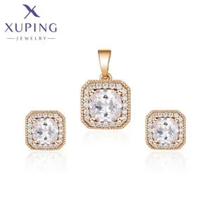 Xuping Jewelry Charm Fashion 50cm 60cm Romantic Pendant Necklace of Gold Color Women Exquisite Love Birthday Gift X001103702
