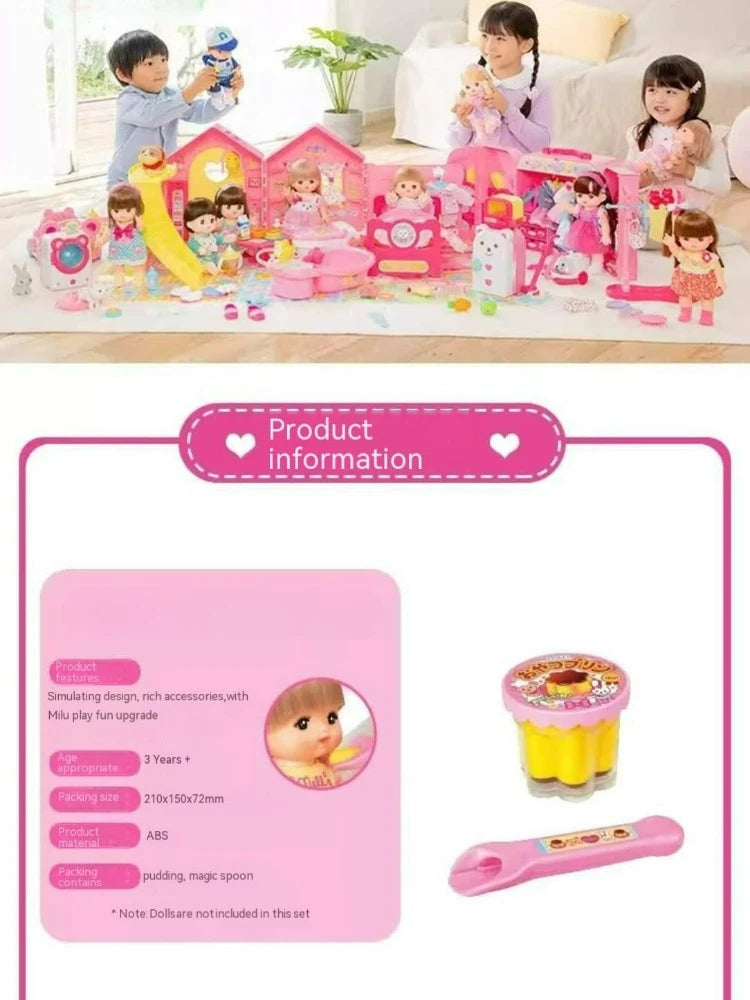 New 8PCS/Set Simulation Food Feeding Toys with Storage Box - Sweet Rice Ball Pudding Feeding Toy Kids Role Play Early Education