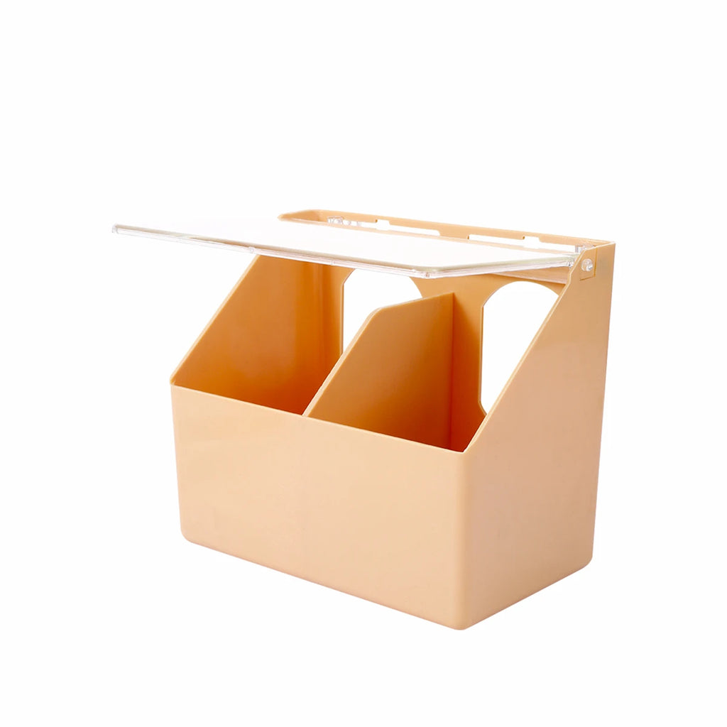 Pigeon Multi-Purpose Cage Hanging Food Box With Lid 1/2/4-Holes Anti-Spill Racing Pigeon Trough Feeder Pet Bird Supplies 1/2Pcs
