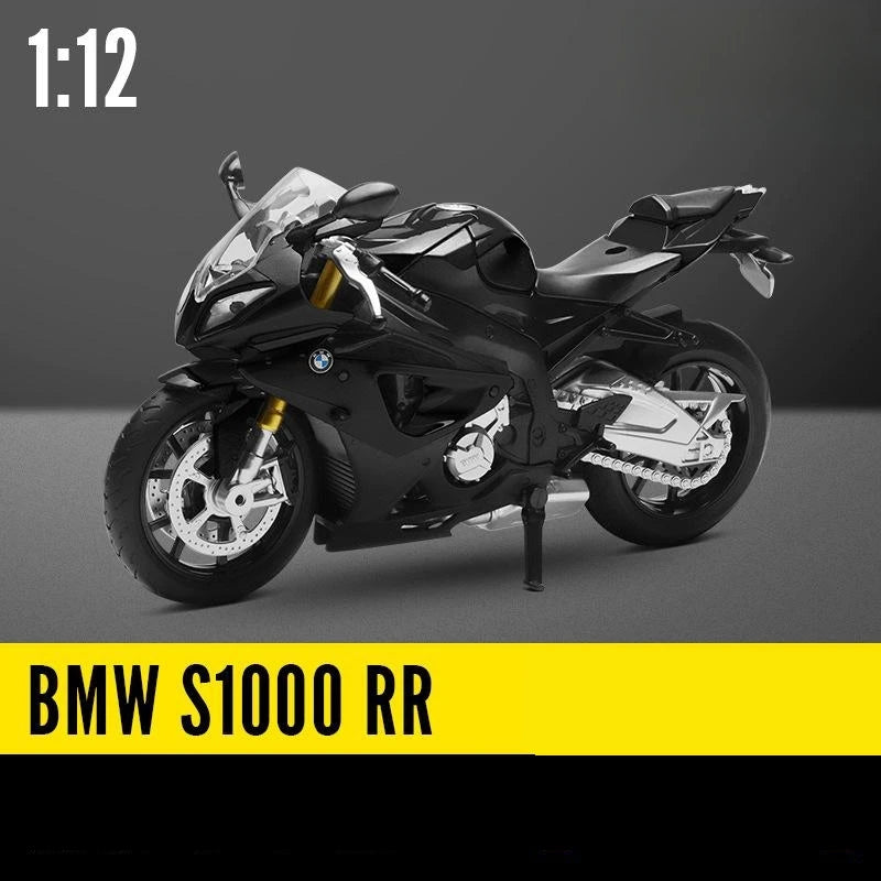 1/12 BMW S1000RR Motorcycle Toy 1:12 RMZ City Diecast Metal Racing Model Super Sport Miniature Collection Gift For Boy Children