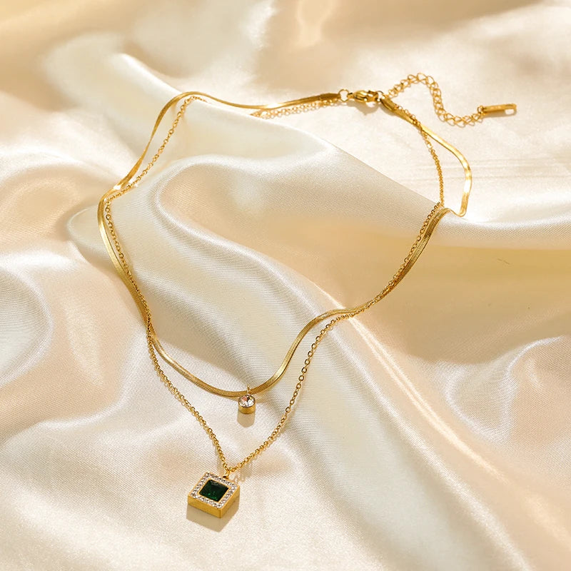 EILIECK 316L Stainless Steel Gold Color Hollow Ball Beads Pendant Necklace For Women Non-fading Choker Jewelry Girls Gifts Party