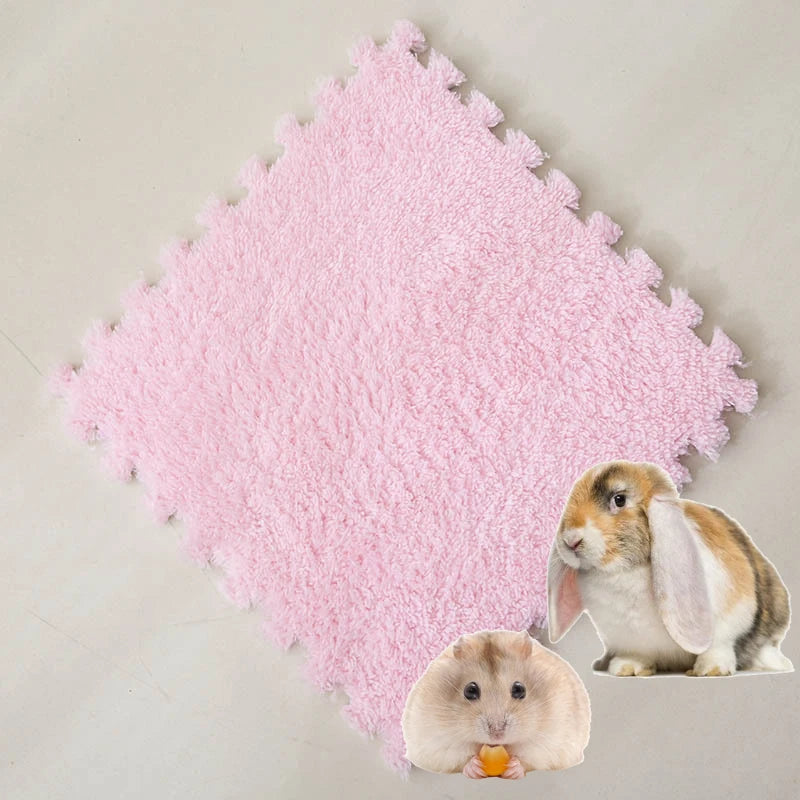 4-20Pcs Washable Guinea Pig Rabbit Cage Mat Waterproof Hamster Bedding Mat Cage Pee Pad Small Animal Rabbit Mouse Reusable Mat