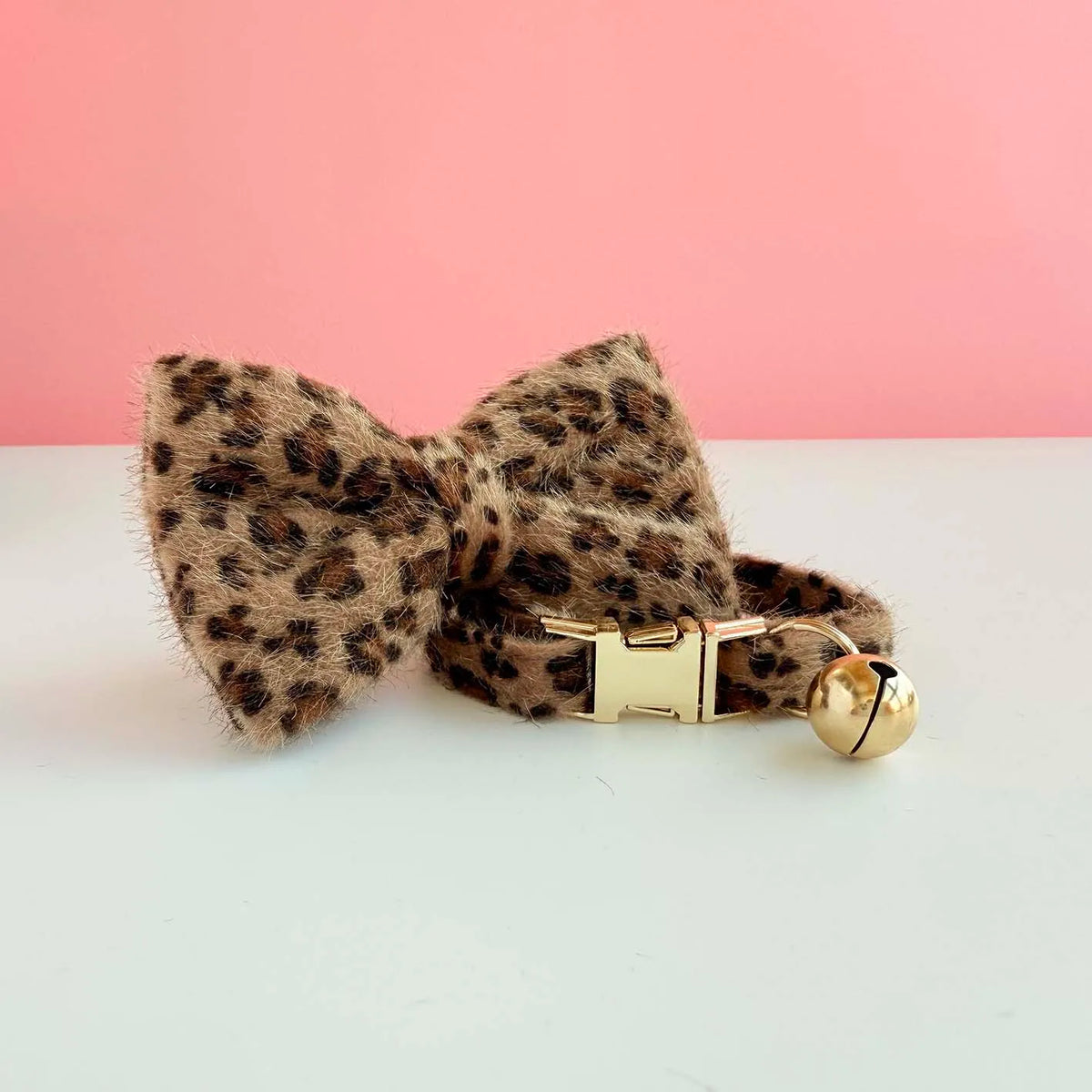 Personalized Pet Name Leopard Print Cat Collar with Bell - Plush & Adjustable Kitten Necklace, Fashion Pet Accessory