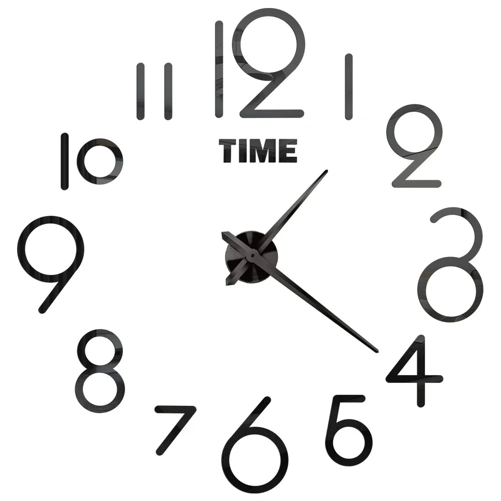 Large 3D Wall Clock Luminous Classic Wall Clocks DIY Digital Clock Wall Watches Stickers Silent Clock for Home Living Room Table