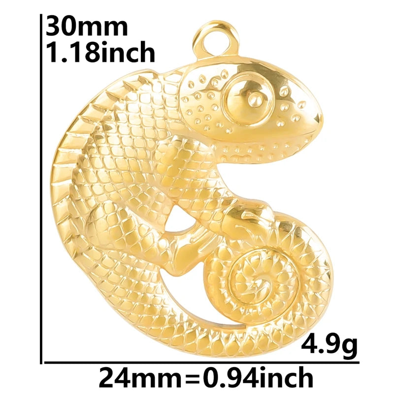 10PCS Ancient Egyptian Scarab Beetle Pendants Charms Stainless Steel Dragonfly Butterfly Pendant for Jewelry Making DIY Necklace
