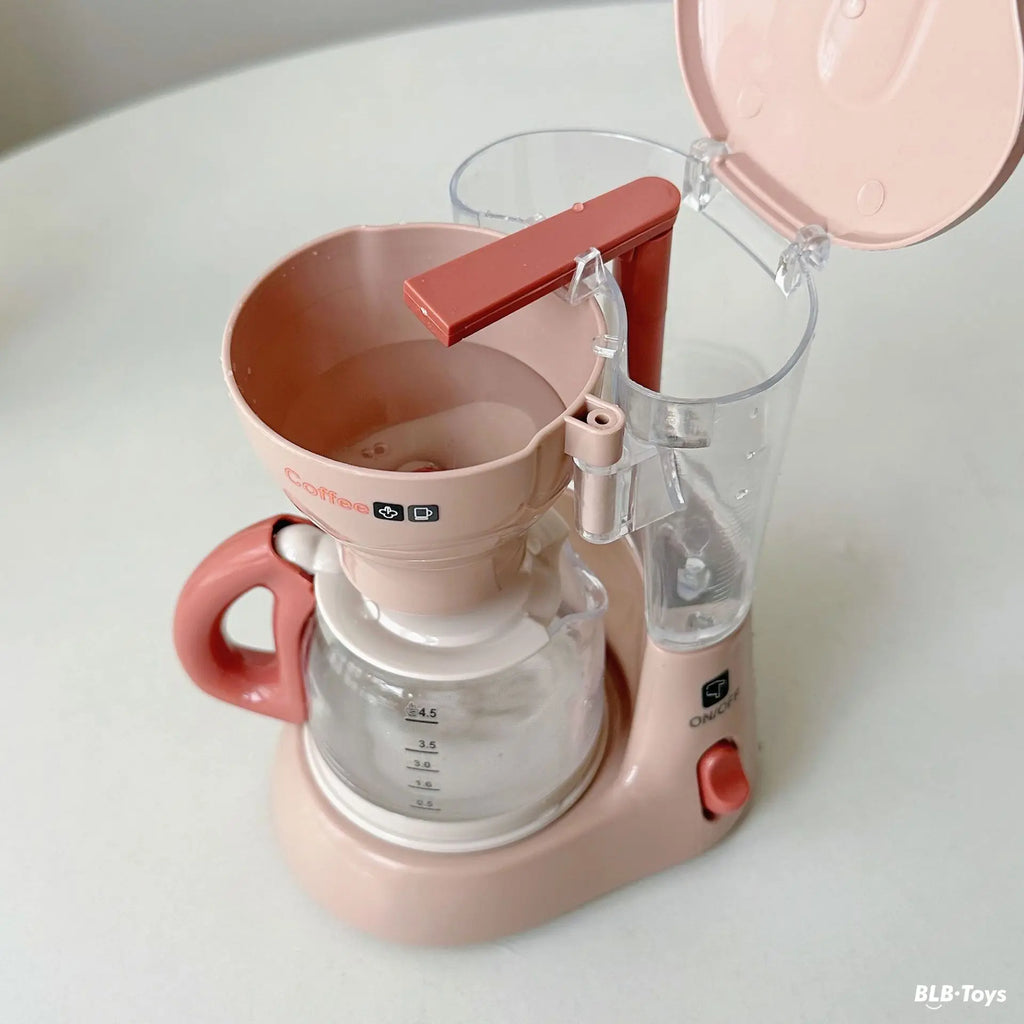 Kids Simulation Kitchen Appliances Sets Toy Mini Blender Coffee Maker Washing Machine Pretend Play Creative Electric Game Gift