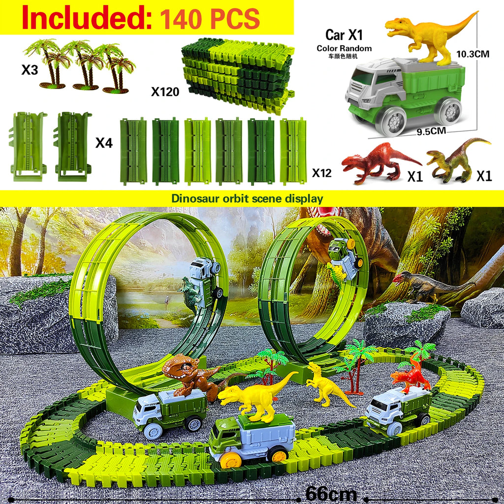 Replacement Cars for Tracks - Extra Race Car Accessories for Dinosaur Race Track & Train Toy Gift - for Kids Boys and Girls Toys