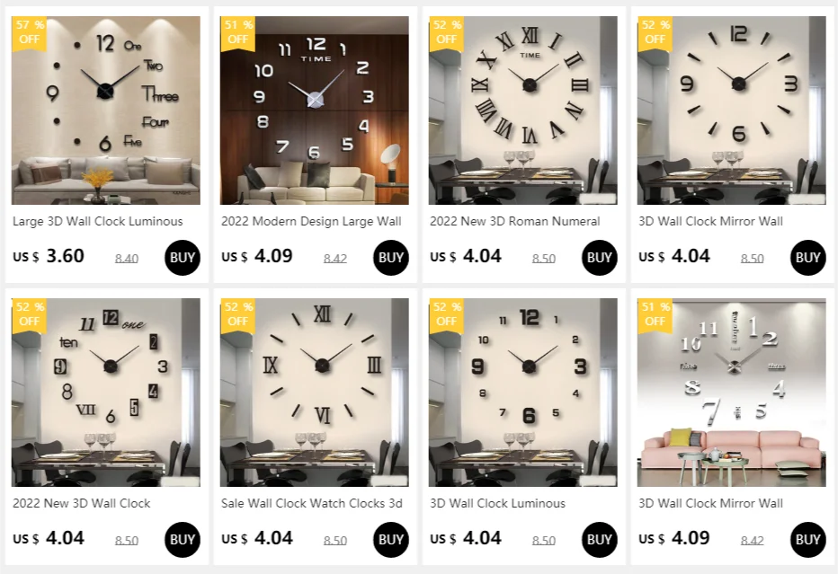 2026 Modern Design Large Wall Clock 3D DIY Quartz Clocks Fashion Watches Acrylic Mirror Stickers Living Room Home Decor Horloge
