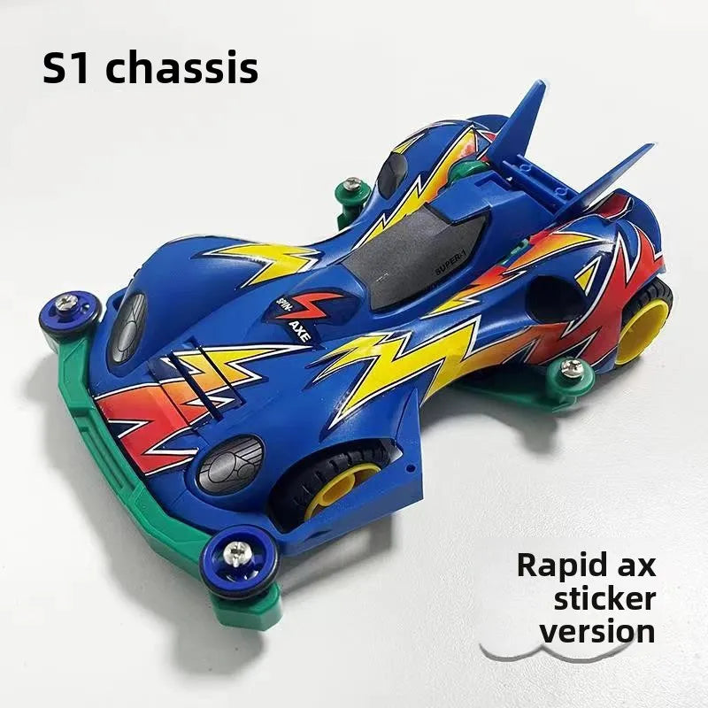 Japanese Anime Bakusou Kyuudai Let's&Go Mini 4WD Racing Track Race Sabre Black Battle Ray Stinger Model Toy