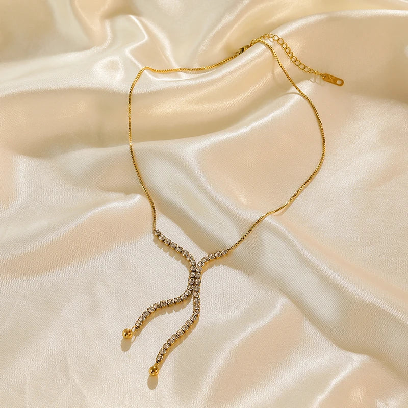 EILIECK 316L Stainless Steel Gold Color Hollow Ball Beads Pendant Necklace For Women Non-fading Choker Jewelry Girls Gifts Party