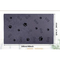 Quick-Dry Pet Towels for Medium Dogs - Soft, Absorbent Polyester with Fun Paw Print Design, Ideal for Bathing and Grooming
