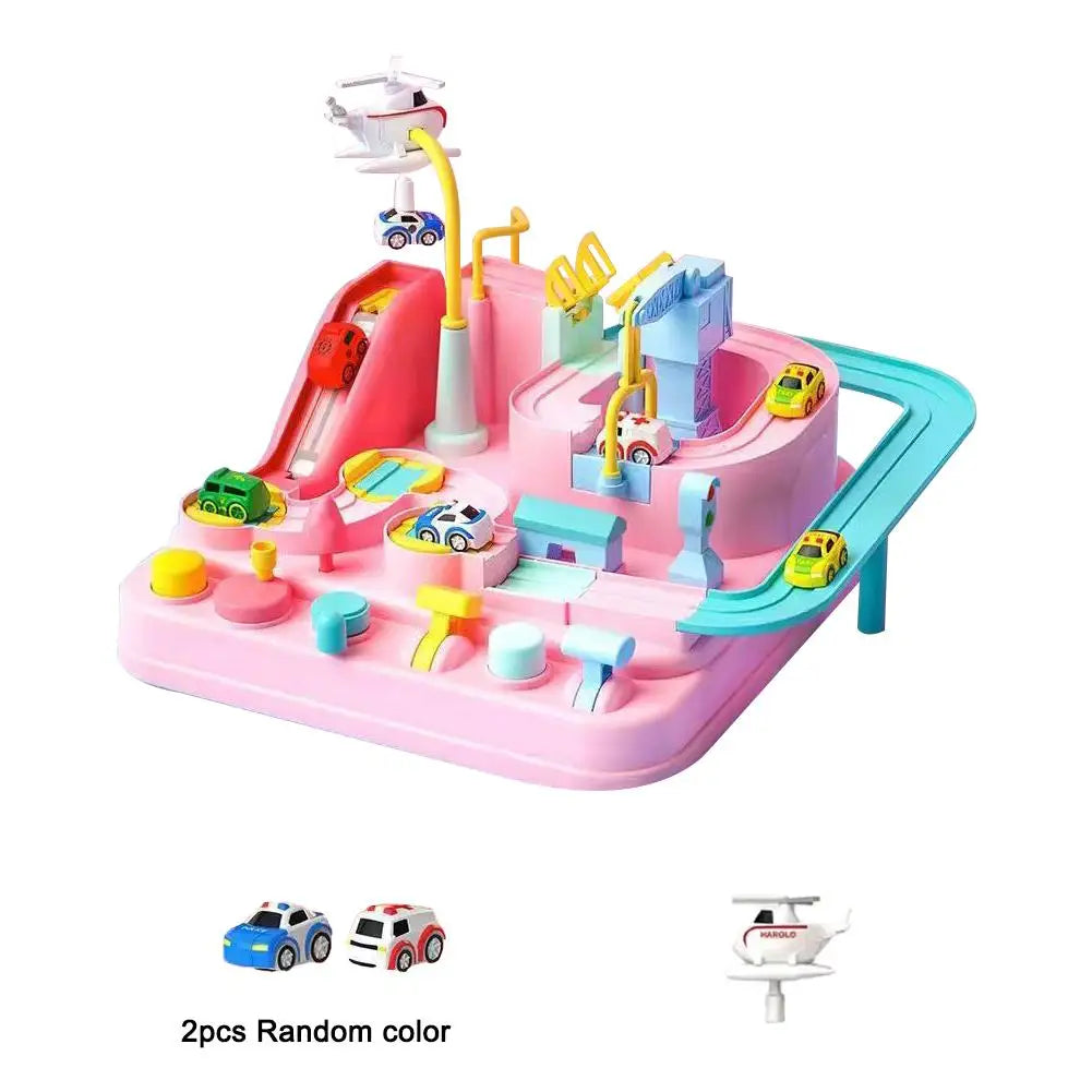 Racing Rail Car Model Train Track Adventure Game Animals Space Rocket Toys Children Educational Brain Educational Toys